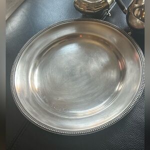 Elegant Silver Plated Dining Plate